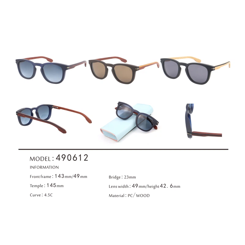 2 Unisex Plastic Wooden Combo wayfarer Sunglasses 490612 2 Unisex Plastic Wooden Combo wayfarer Sunglasses 490612