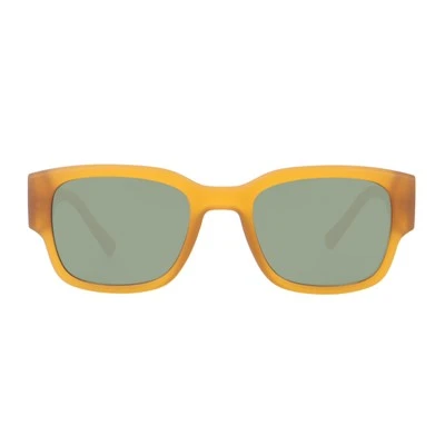 Gafas de sol unisex Wayfarer de Temple Square anchas de plástico vintage 490669